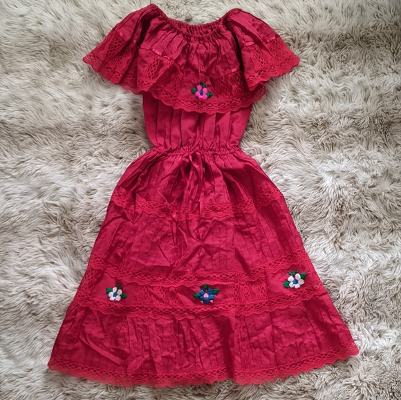 Vintage red dress - Picture 3 of 8